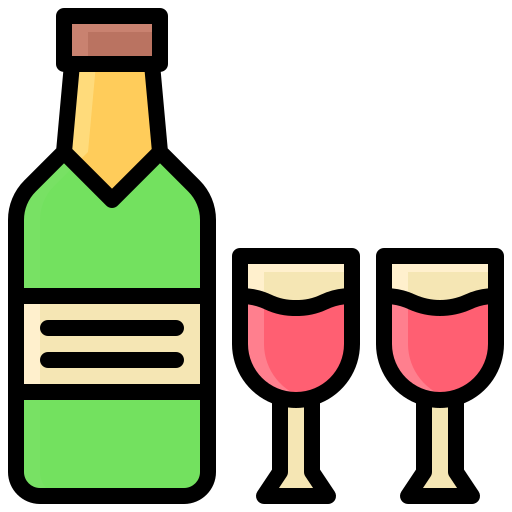 botella de vino icono gratis