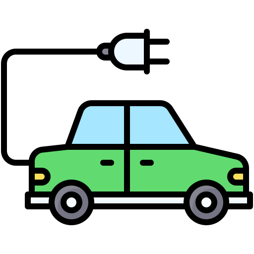 coche eléctrico icono gratis