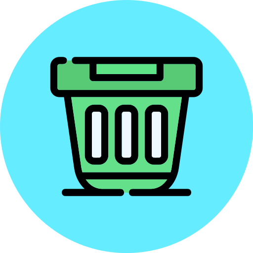 contenedor de basura icono gratis