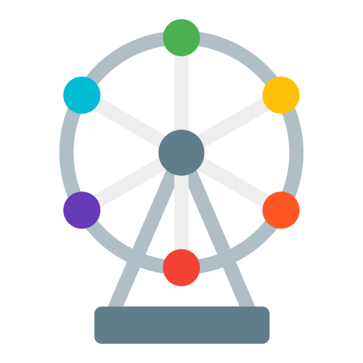 Ferris wheel free icon