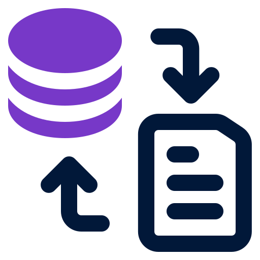 transformación de datos icono gratis