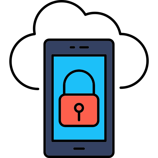seguridad de datos icono gratis