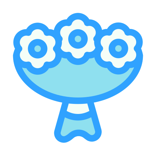 ramo de flores icono gratis