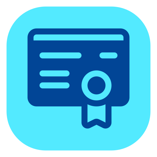 certificado icono gratis