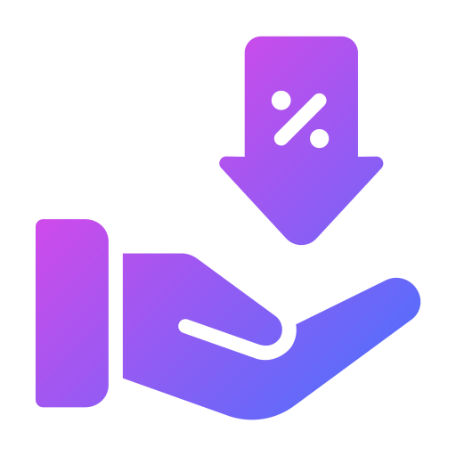 precio bajo icono gratis