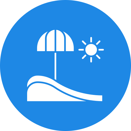 Beach umbrella free icon Beach umbrella free icon