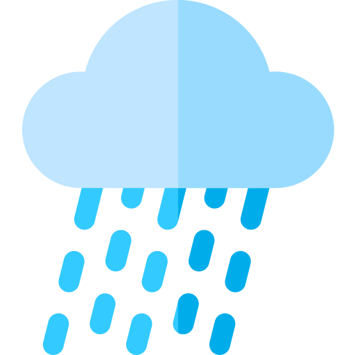 Rain Basic Rounded Flat icon