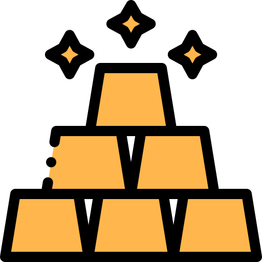 lingot d'or Icône gratuit