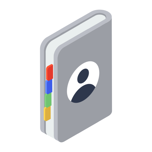 directorio telefónico icono gratis