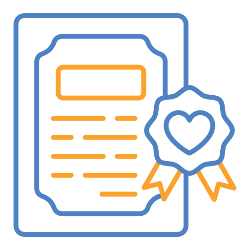 Certificate free icon