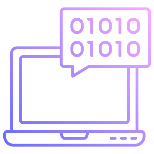 codificación binaria icono gratis