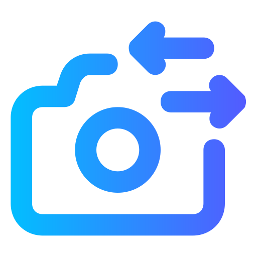 cambio de camara icono gratis