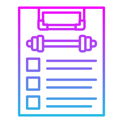 plan de acondicionamiento físico icono gratis
