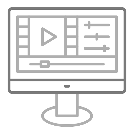 edición de video icono gratis