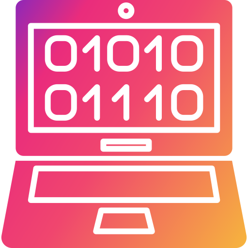 código binario icono gratis