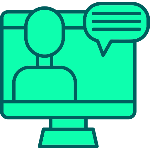 video conferencia icono gratis