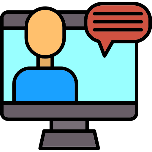 video conferencia icono gratis