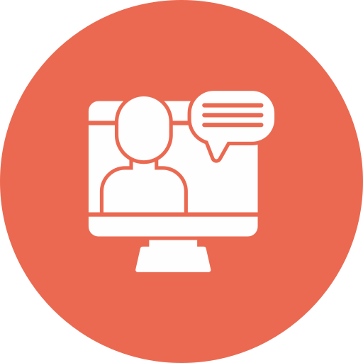 video conferencia icono gratis