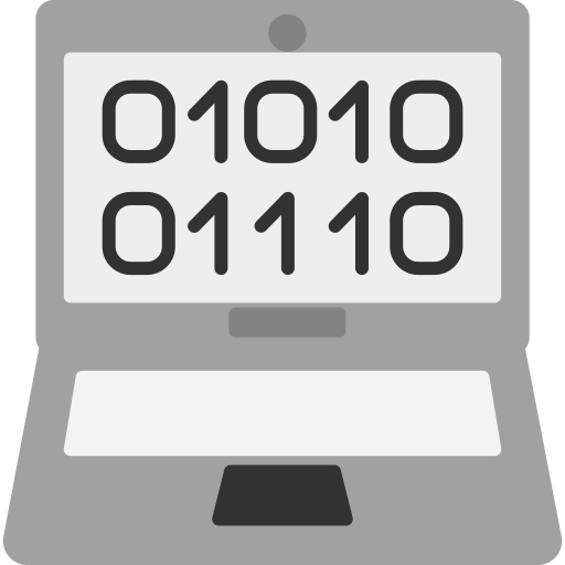 código binario icono gratis