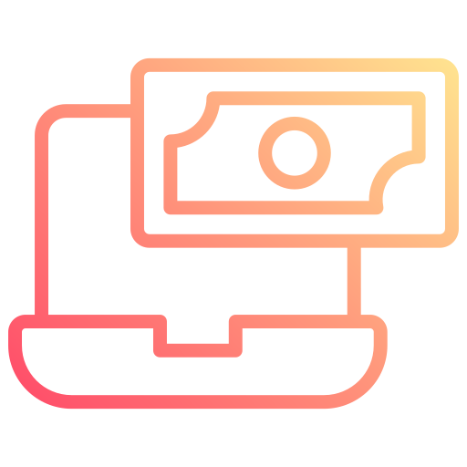 pago en línea icono gratis