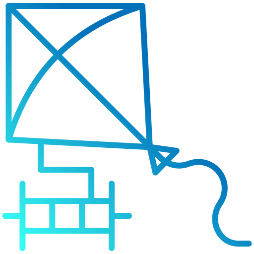 Kite flying free icon Kite flying free icon