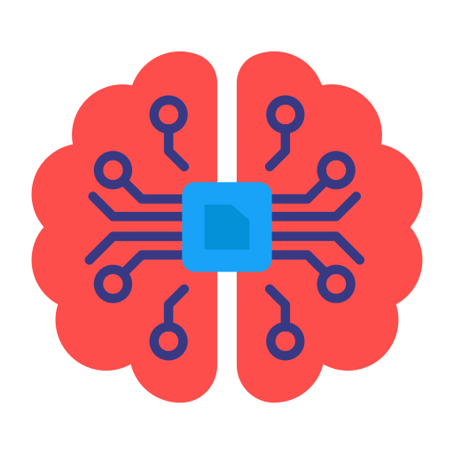 interfaz cerebro-computadora icono gratis