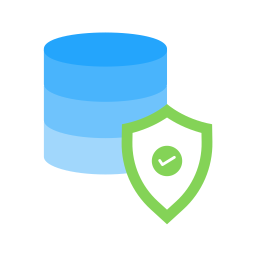 seguridad de datos icono gratis