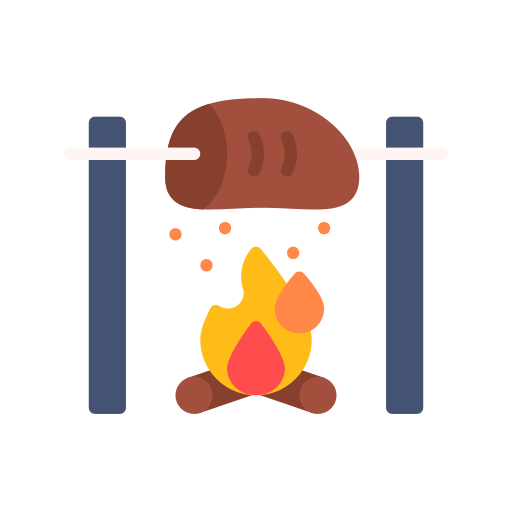 pavo asado icono gratis