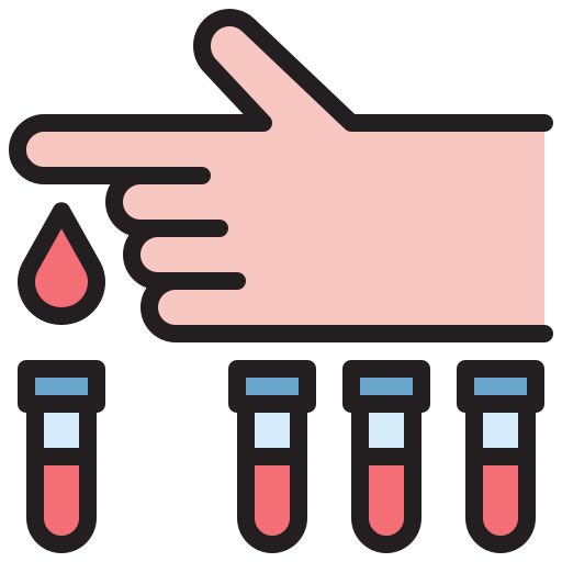 prueba de sangre icono gratis