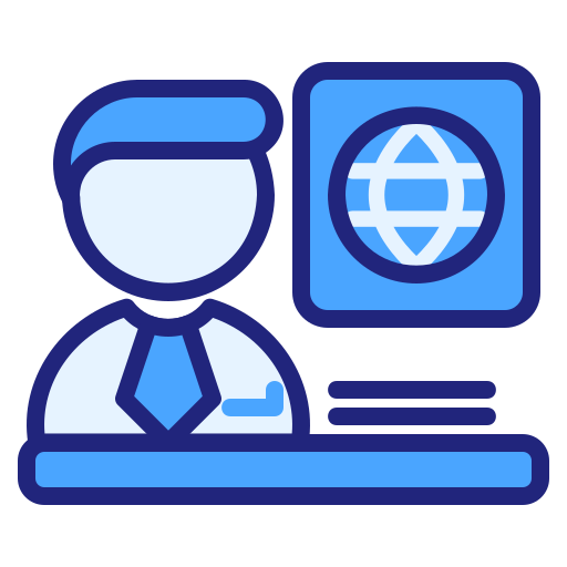 presentador de noticias icono gratis