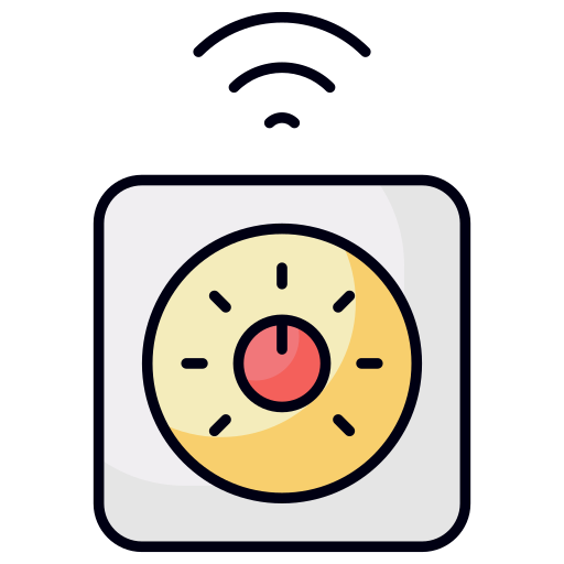 Smart thermostat free icon