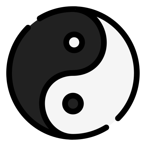 yin yang icono gratis