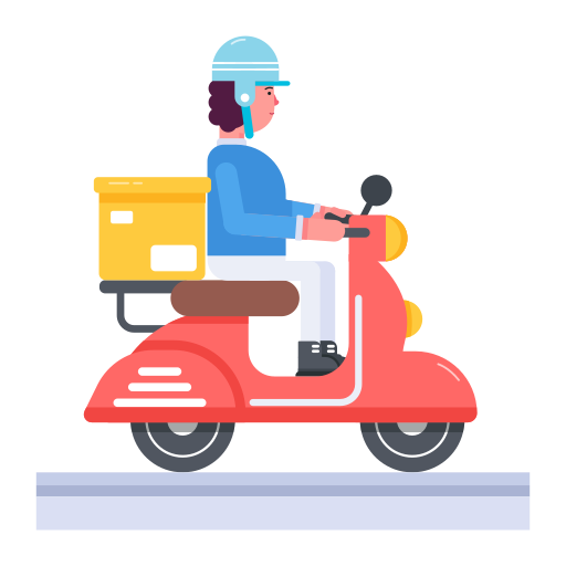 bicicleta de reparto icono gratis