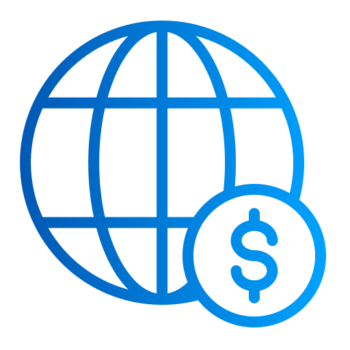 economía global icono gratis