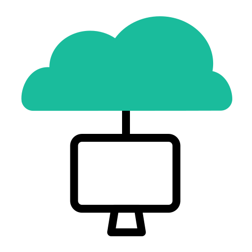 computación en la nube icono gratis