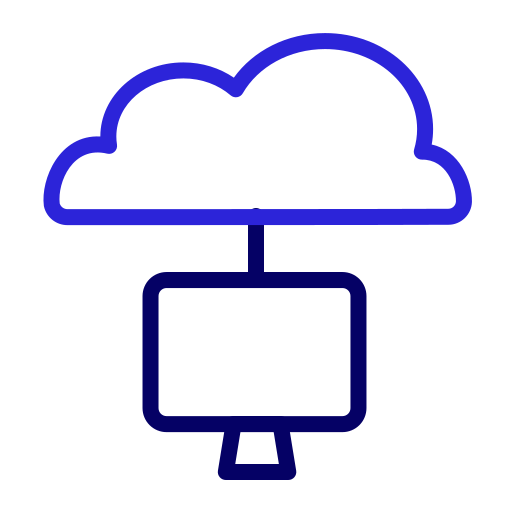 computación en la nube icono gratis