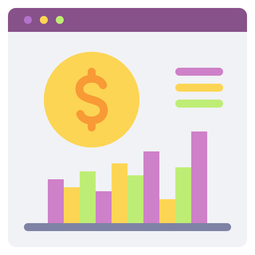 plan financiero icono gratis