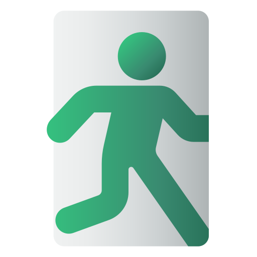 Emergency exit free icon Emergency exit free icon