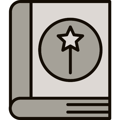 libro magico icono gratis