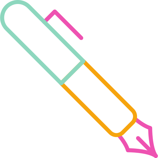 pluma fuente icono gratis