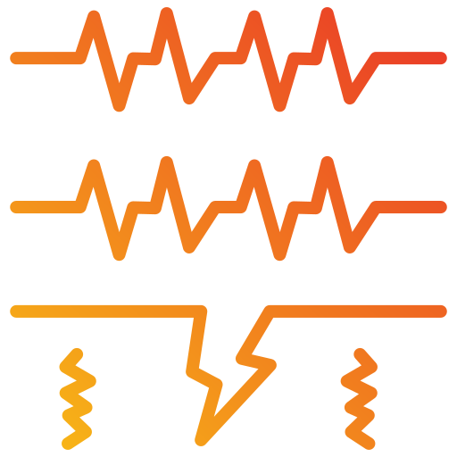 sísmico icono gratis