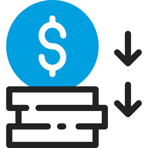 pérdida icono gratis