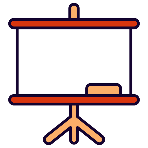 희고 매끄러운 칠판 무료 아이콘