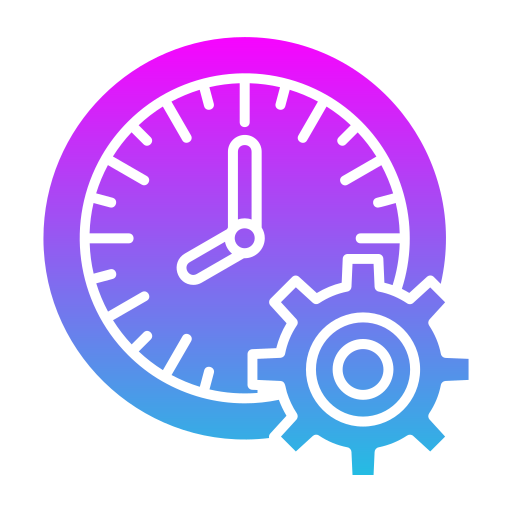 gestión del tiempo icono gratis