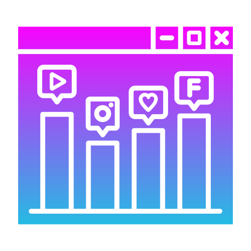 medios de comunicación social icono gratis
