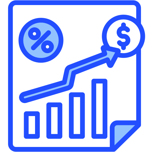 previsión económica icono gratis