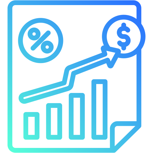 previsión económica icono gratis