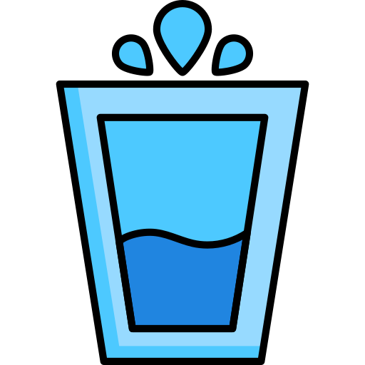 vaso de agua icono gratis