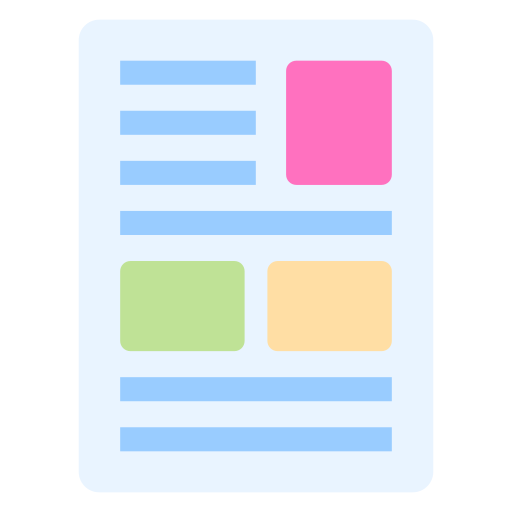 informe de noticias icono gratis