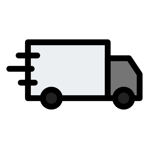 entrega de camiones icono gratis